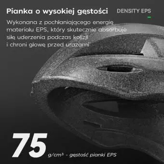 Foto mini 8 - Kask rowerowy Rockbros z zamontowaną lampką uniwersalny 55-60cm różowy