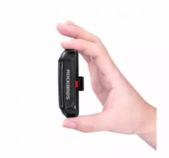 Foto mini 2 - Tylna lampka rowerowa Rockbros + kabel micro USB - USB-A