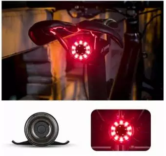 Foto mini 2 - Tylna lampka rowerowa Rockbros Q1 7 kolorów LED + kabel