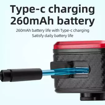 Foto mini 4 - Tylna lampka rowerowa Rockbros Q2S LED z integralnym systemem stop + kabel