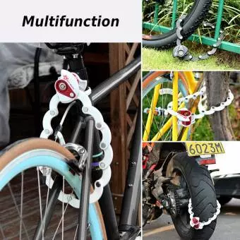 Foto mini 4 - Zapięcie rowerowe Rockbros zamek na klucz czarne