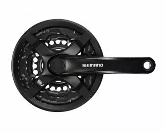 Mechanizm korbowy Shimano TOURNEY 6/7/8rz czarny FC-TY501 42/34/24 170mm