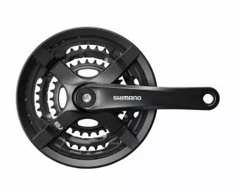 Mechanizm korbowy Shimano TOURNEY 6/7/8rz czarny FC-TY501 48/38/28T 170mm