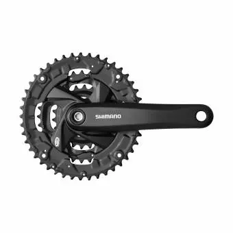 Mechanizm korbowy Shimano 9 rzędów czarny FC-M371 44/32/22 170mm