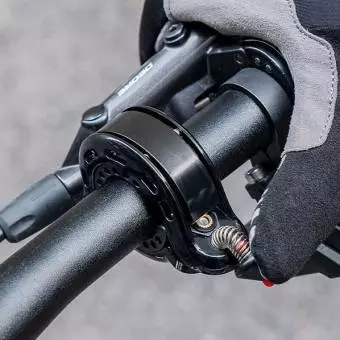 Foto mini 3 - Dzwonek rowerowy Rockbros w kształcie litery Q, 34210028004 żółty
