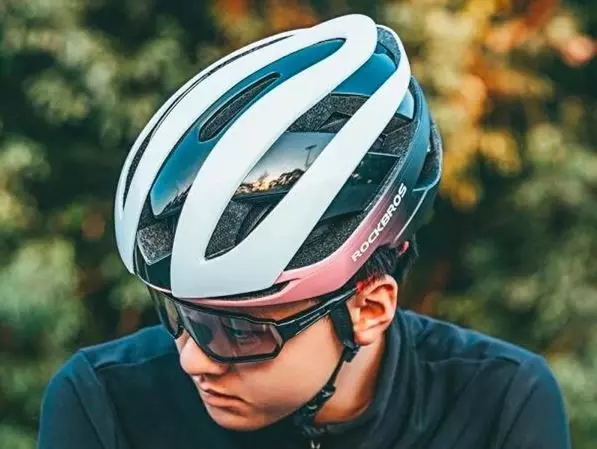 Kask rowerowy Rockbros rozmiar M 10110004008 Niebiesko - różowy foto 12
