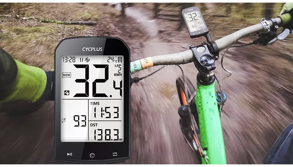 Komputer rowerowy Cycplus M1 wyświetlacz 2,9 cala Czarny foto 12