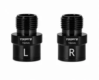 Przedłużki osi pedałów Toopre TL-039-16B 16mm 2 szt czarne