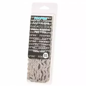 Łańcuch rowerowy 6/7/8-rzędowy Toopre Z80 + pin, srebrny