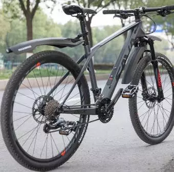 Foto mini 7 - Błotnik Rockbros DNB8001BK z czerwoną lampką LED czarny