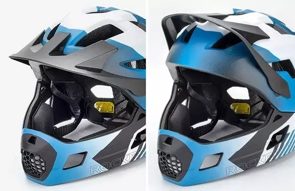 Kask rowerowy Rockbros dziecięcy z odpinaną szczęką rozmiar S (48-52 cm) TS-61 niebieski foto 11