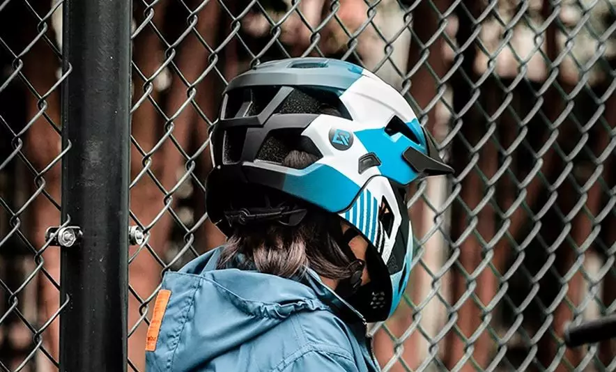 Kask rowerowy Rockbros dziecięcy z odpinaną szczęką rozmiar S (48-52 cm) TS-61 niebieski foto 12