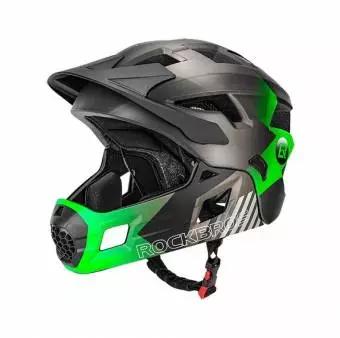 Kask rowerowy Rockbros dziecięcy z odpinaną szczęką rozmiar S (48-52 cm) TS-61 zielony
