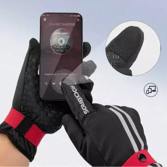 Foto mini 3 - Rękawiczki długie Rockbros S077-6BK ocieplane softshell XXL