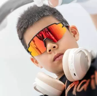 Foto mini 3 - Okulary rowerowe Rockbros dziecięce, ochrona UV, polaryzacyjne, dla dzieci, czarne