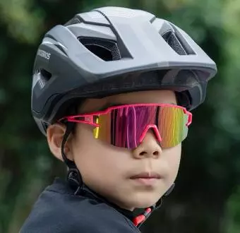 Foto mini 4 - Okulary rowerowe Rockbros dziecięce, ochrona UV, polaryzacyjne, dla dzieci, różowe