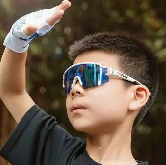 Foto mini 4 - Okulary rowerowe Rockbros dziecięce, ochrona UV, polaryzacyjne, dla dzieci, białe