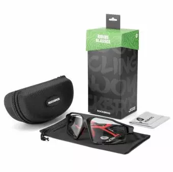 Foto mini 4 - Okulary rowerowe Rockbros SP216BK fotochromowe UV400 czarno-czerwone