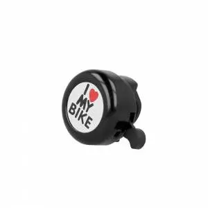 Foto mini 2 - Dzwonek do roweru Forever Outdoor - I love my bike - czarny - 5,5 cm