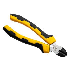  Szczypce tnące boczne Deli Tools 7cali, żółte