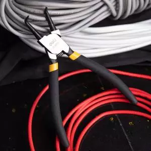 Foto mini 5 - Szczypce Segera wewnętrzne,  Deli Tools, 7 cali, czarne
