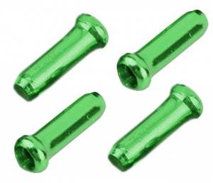 Wariant kolorystyczny produktu Aluminiowa końcówka linki, 4 sztuki - zielony