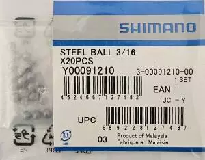 Kulki do piast Shimano 3/16 cala 20 szt.