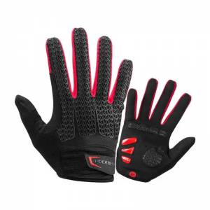 Rękawiczki rowerowe Rockbros S169-1BR, L, czarno-czerwone