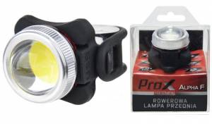 Lampa Rowerowa Przednia Prox Alpha F Cob LED, 130 Lm, USB