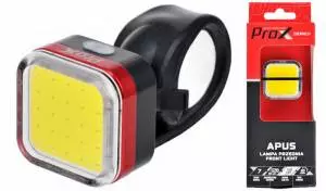 Lampa Rowerowa Przednia Prox Apus Cob LED, 80 Lm, USB