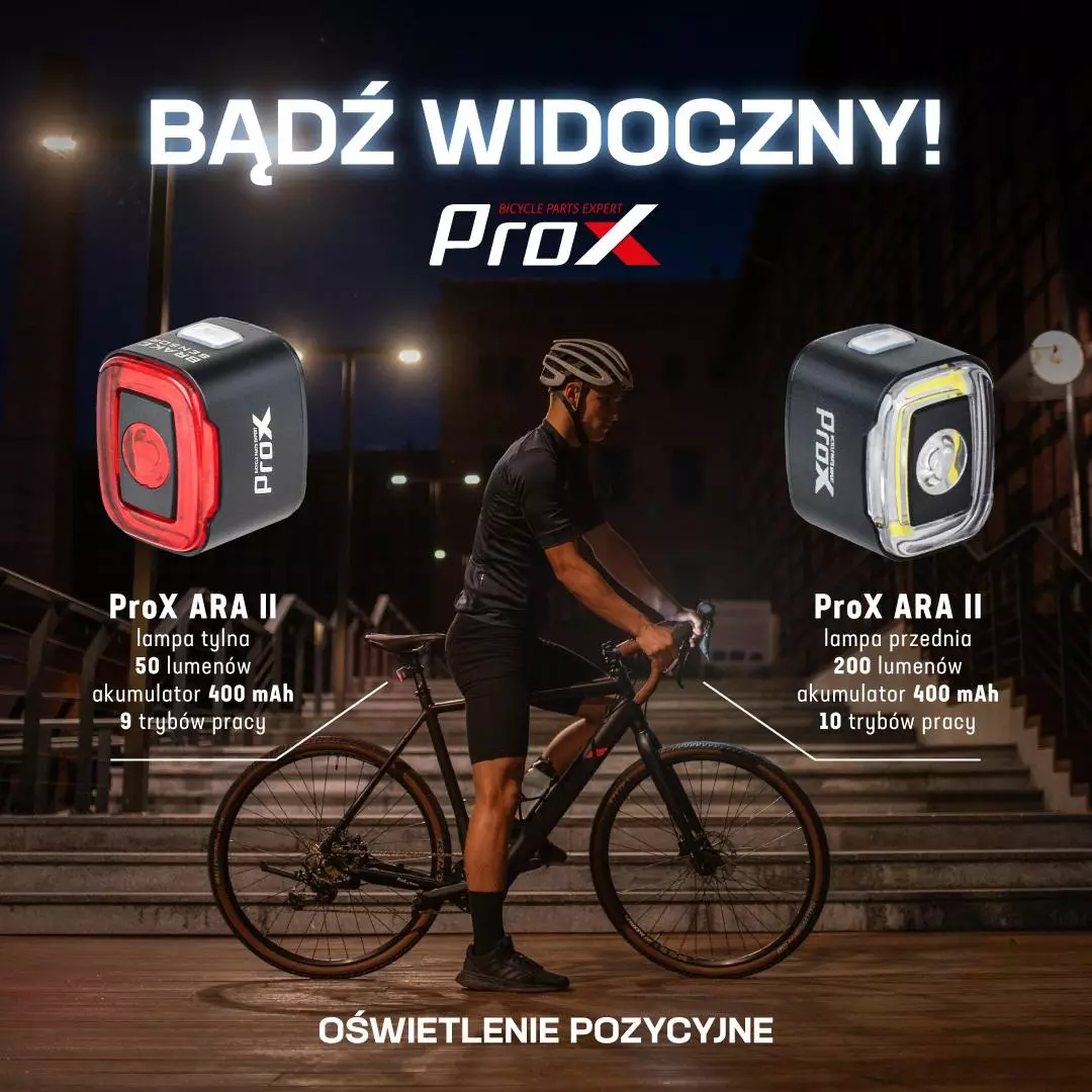 Lampa Rowerowa Przednia Prox Ara II Cob-xpe LED, 200 Lm, USB-C foto 11