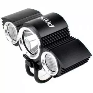 Lampa Rowerowa Przednia Prox Polaris 3x Power Cree, 2000 Lm, Pilot